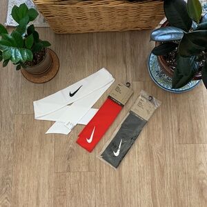 Bundle of three Nike head wraps
